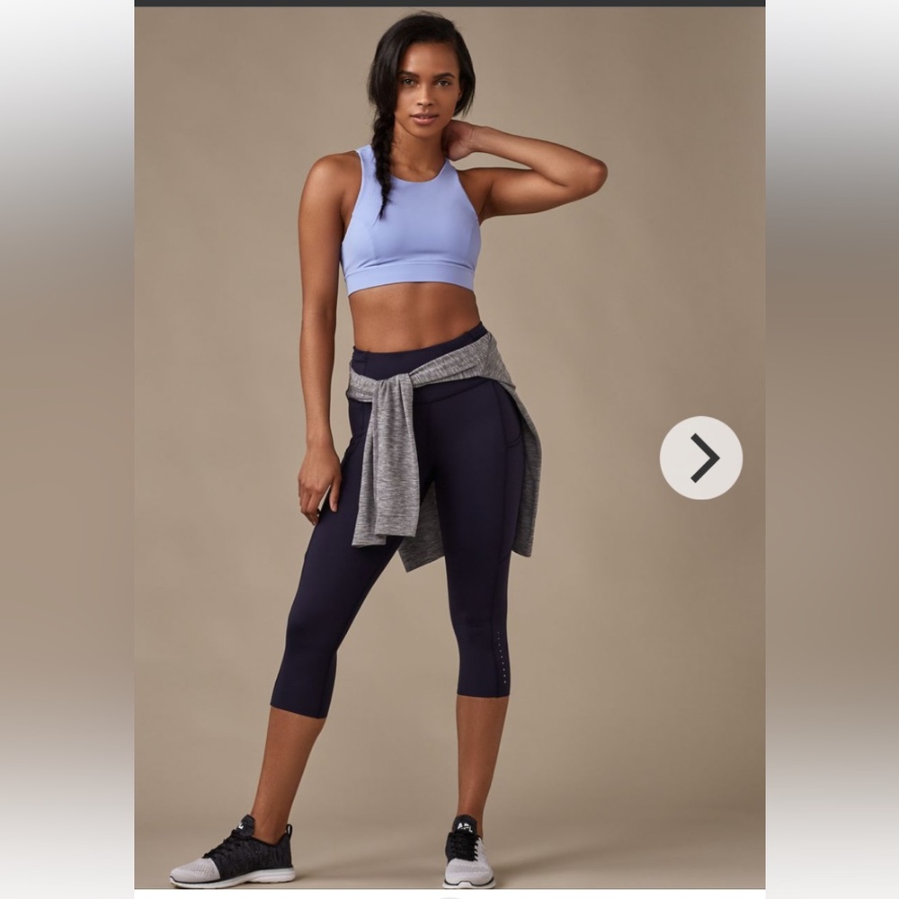 Lululemon Fast & Free Crop (19”) Midnight Navy Size 4 - Picture 1 of 16